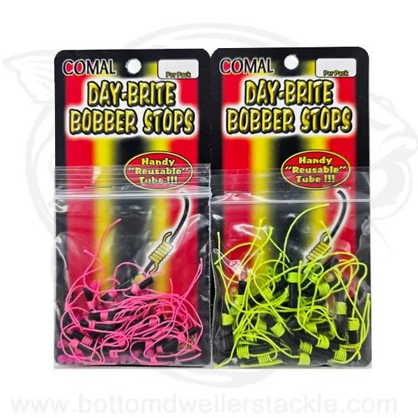 Comal Tackle Day-Brite Bobber Stops - Choose Pink Or Chartreuse (Includes Beads, Free Shipping)
