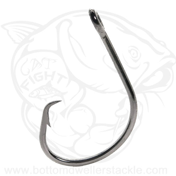 animal fishing hooks Mustad Classic 1X Strong Offset Circle Hook - Size 5/0