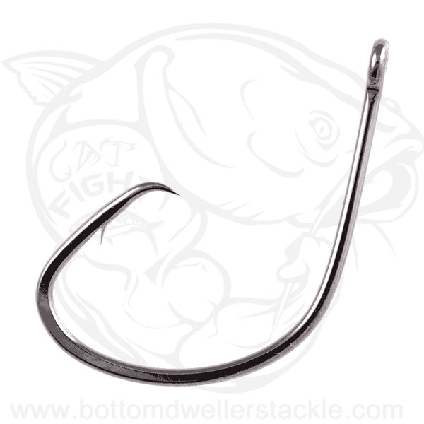 Owner Mutu Light Offset Circle Hook 5114 Black Finish – Bottom Dwellers Tackle