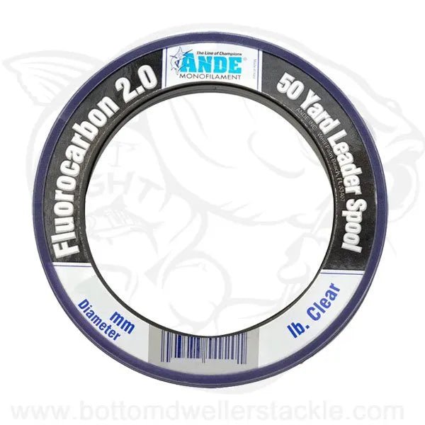 Ande Clear Fluorocarbon 2.0 Leader - 50 yd 40 lbs