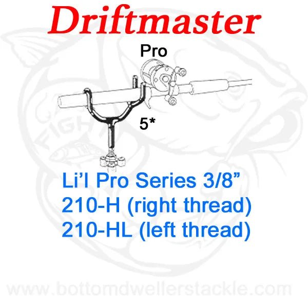 Driftmaster 210HL Lil Pro Rod Holder, Black