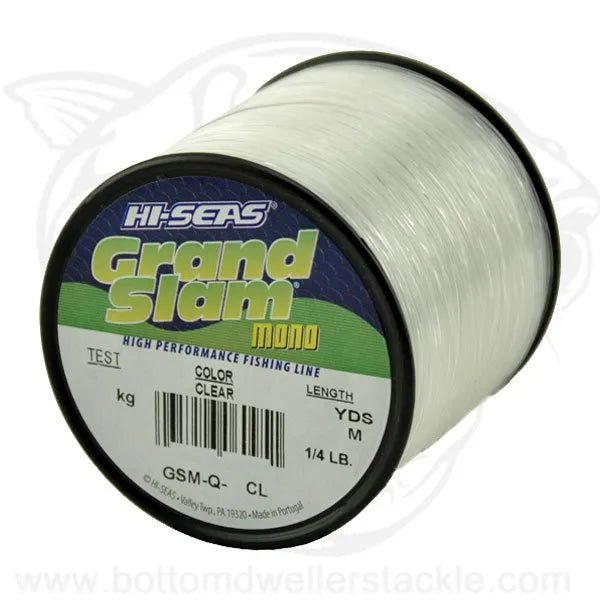 Hi-Seas Grand Slam Monofilament, 40 Pound Test, Clear, 1/4-Pound Spool Hi-Seas Grand Slam Monofilament, 40 Pound Test, Clear, 1/4-Pound Spool