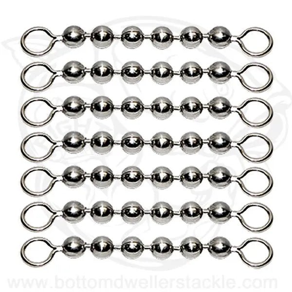 BALL CHAIN SWIVEL 6 BALL 10 100lbs 10pk - Catfish Connection BALL CHAIN SWIVEL 6 BALL 10 100lbs 10pk - Catfish Connection