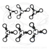 3 Way Swivels Black Finish