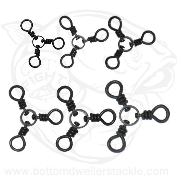 3 Way Swivels Black Finish