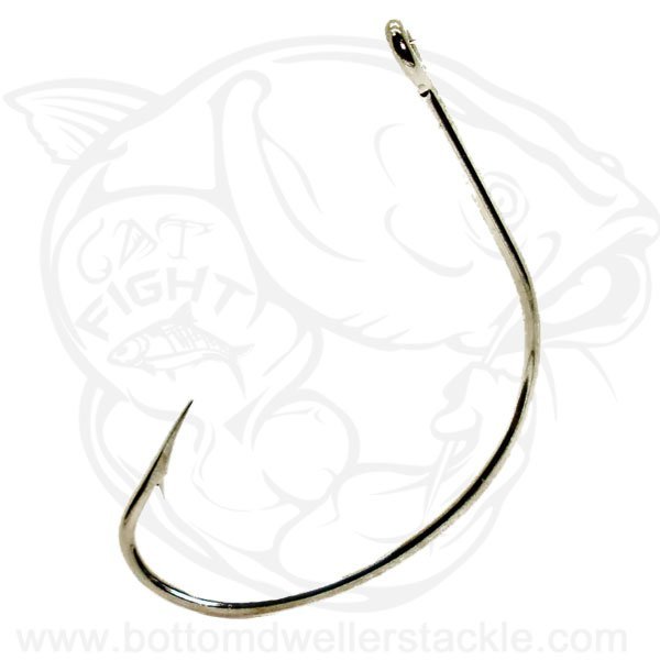 Paquete De 50 Ganchos De Pesca MUSTAD 37140 NI, Tipo Ancho Con Níquel, Ideal Para Pesca Deportiva