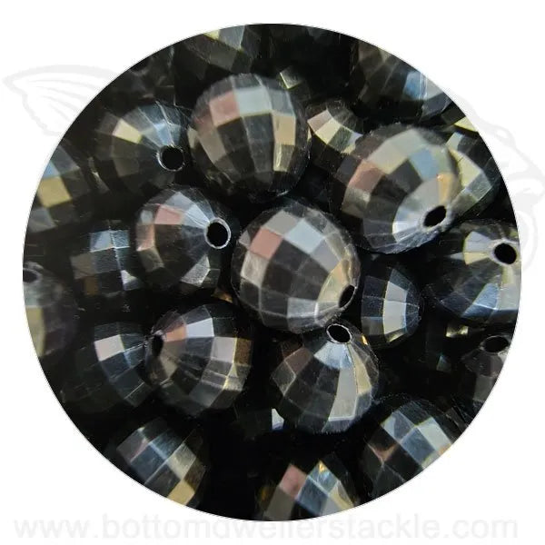 8mm bead black faceted
