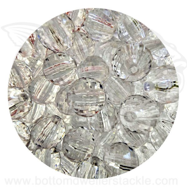 8mm bead clear faceted