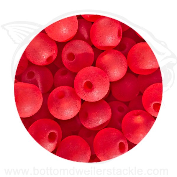 8mm bead red matte
