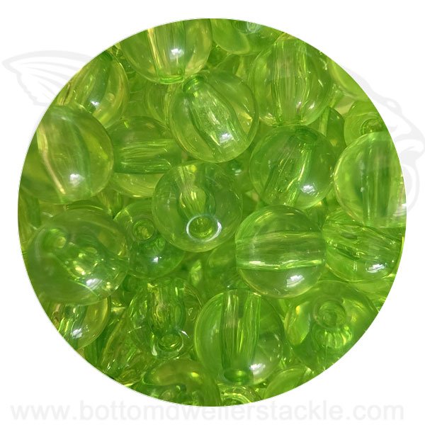 8mm beads green gloss