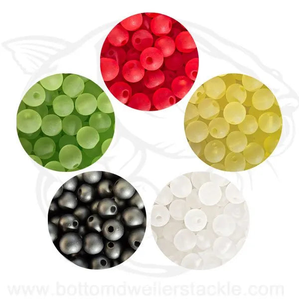 8MM Plastic Matte Finish Rigging Beads 100 pack