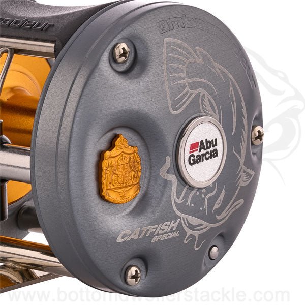abu garcia c3-6500 tspc ambassadeur striper special reel Classic C-3 6500 Blue pin centrifugal brake and synchronized level wind system Abu Garcia Catfish Special C3-6500CATSPC22