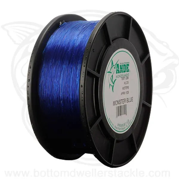 ANDE Monster Blue Monofilament Half LB Spools
