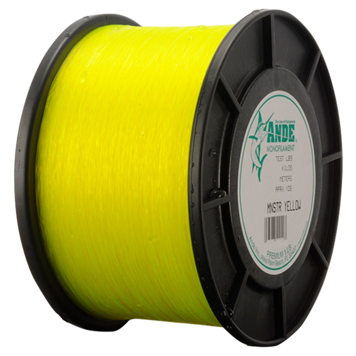 ANDE Monster Yellow Monofilament One LB Spools