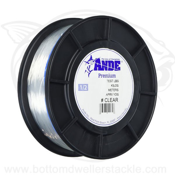 ANDE Premium Clear Monofilament Half LB Spools