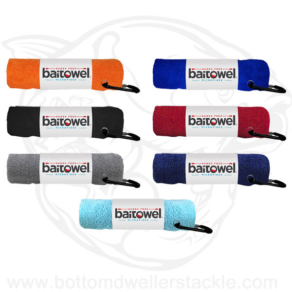 Baitowel Microfiber Hand Towel with Carabiner Clip