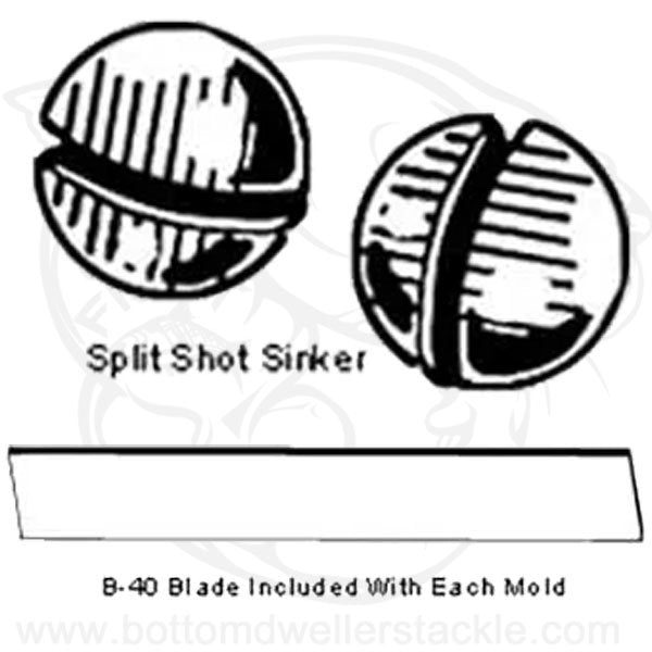 Do-IT Split Shot Sinker Molds