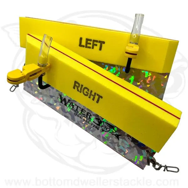 Waterbugz planer boards with glow stick holder
