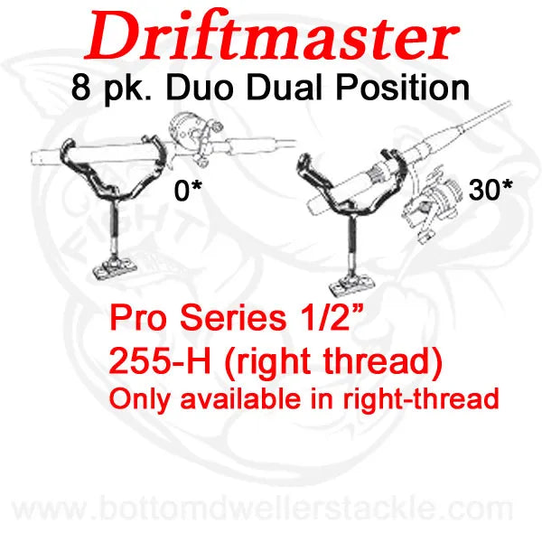 Driftmaster Pro Series Duo Rod Holders 255-H 8 pack deal