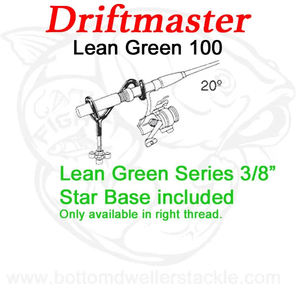 Driftmaster Lean Green Series 100 Rod Holder with star base