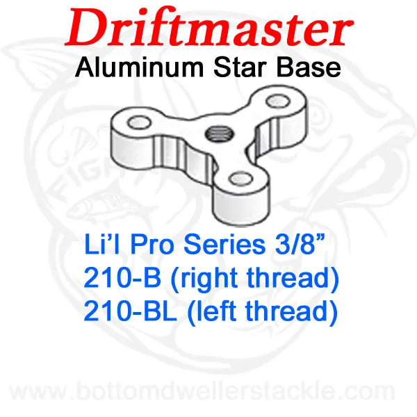 Driftmaster Li'l Pro Series Rod Holder Bases 210-B or 210-BL Star