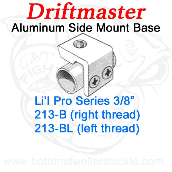Driftmaster Li'l Pro Series Rod Holder Bases 213-B or 213-BL Side Mount