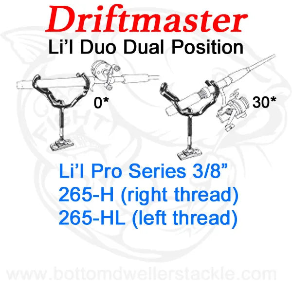 Driftmaster Li'l Pro Series Duo Rod Holders 265-H and 265-HL