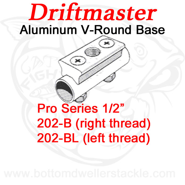Driftmaster Pro Series Rod Holder Bases 202-B and 202-BL V-Round