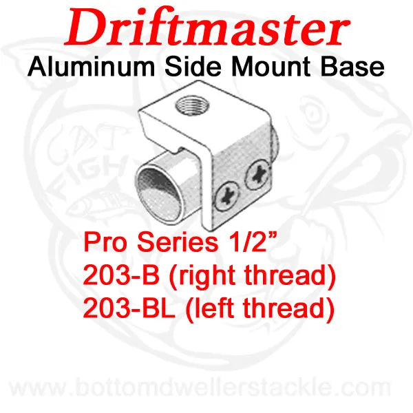 Driftmaster Pro Series Rod Holder Bases 203-B and 203-BL Side Mount
