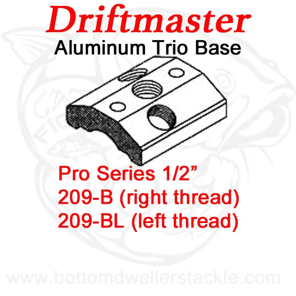 Driftmaster Pro Series Rod Holder Bases 209-B and 209-BL Trio Mount