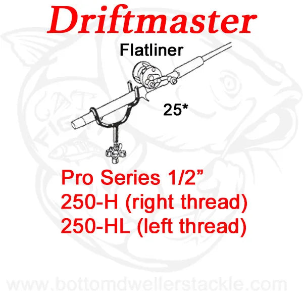 Driftmaster Pro Series Flatliner Rod Holders 250-H and 250-HL