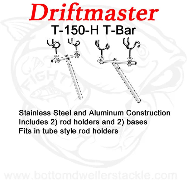 Driftmaster-T-Bar-T-150-H-with-rod-holders-and-bases