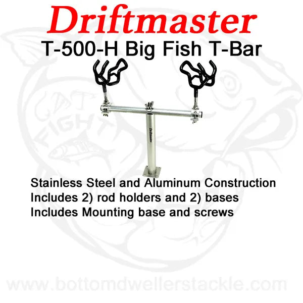 Driftmaster-T-Bar-T-500-H-with-rod-holders-and-bases