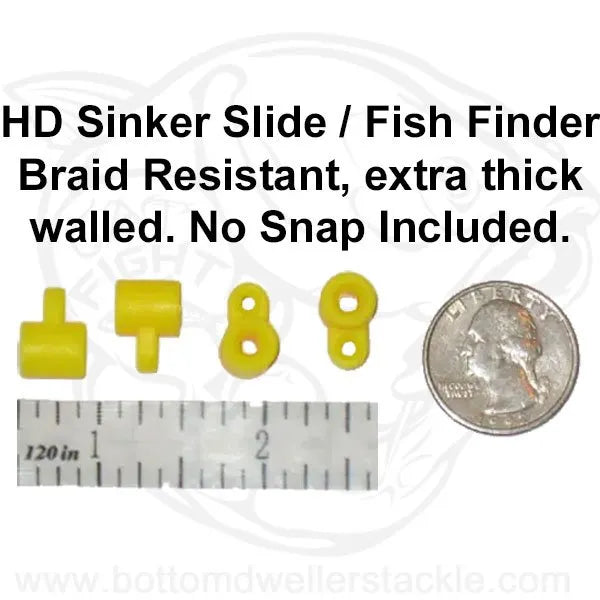 Heavy Duty Braid Resistant Sinker Slides No Snaps