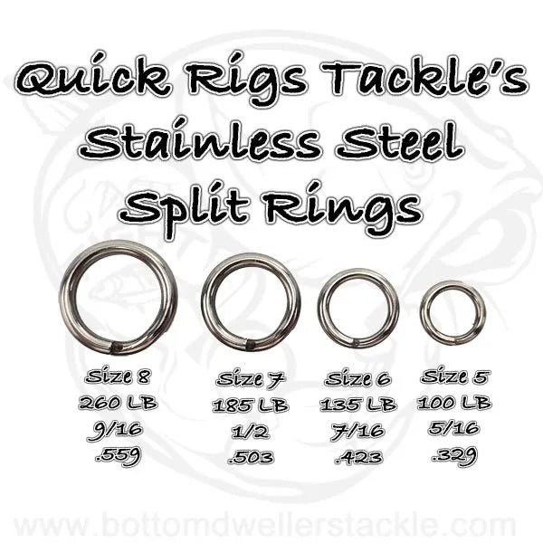 Heavy Duty Stainless Steel Split Rings