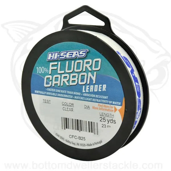 Hi-Seas 100 Percent Fluorocarbon Leader 25 yards