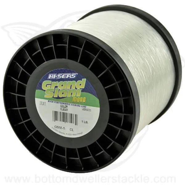 Hi-Seas Grand Slam Monofilament Fishing Line Clear One Pound Spools