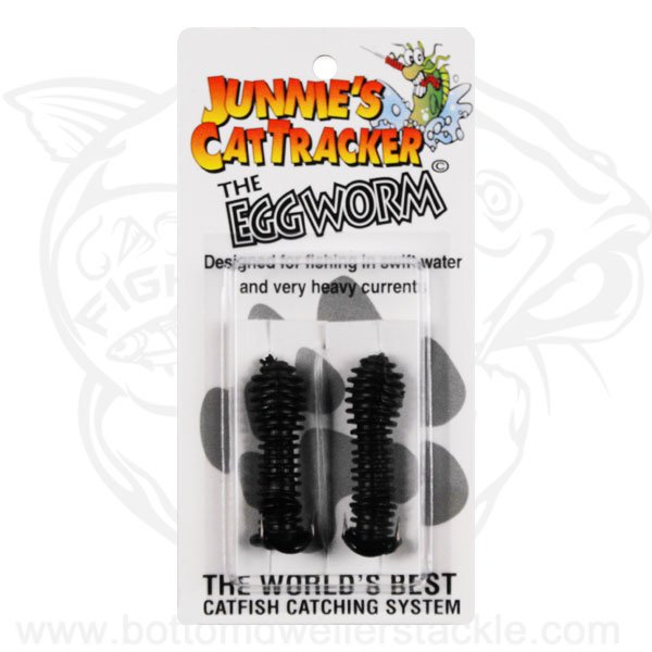 Junnies Cat Tracker Egg Worm Black