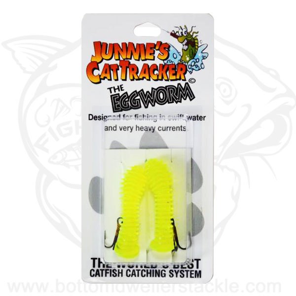 Junnies Cat Tracker Egg Worm Chartreuse