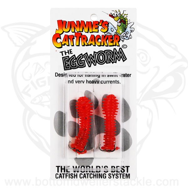Junnies Cat Tracker Egg Worm Red