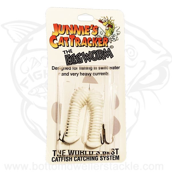 Junnies Cat Tracker Egg Worm White