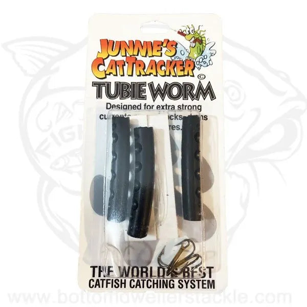 Junnies Cat Tracker Tubie Worm Black