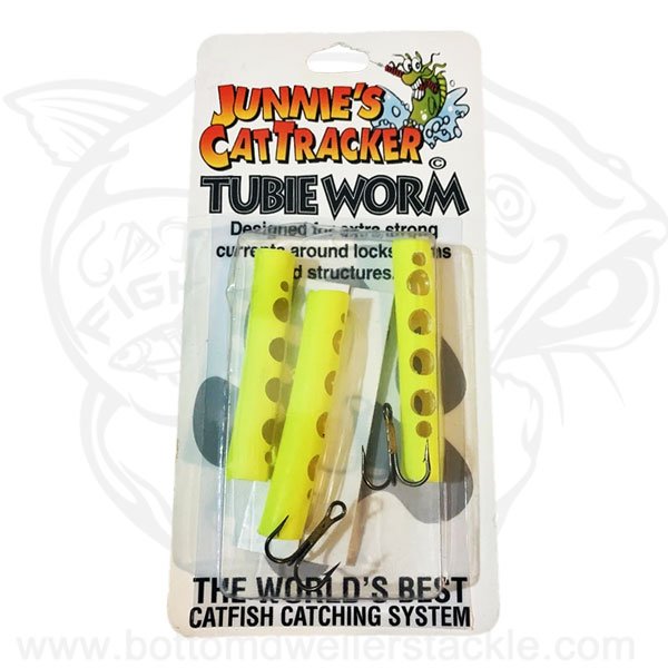 Junnies Cat Tracker Tubie Worm Hot Chartreuse