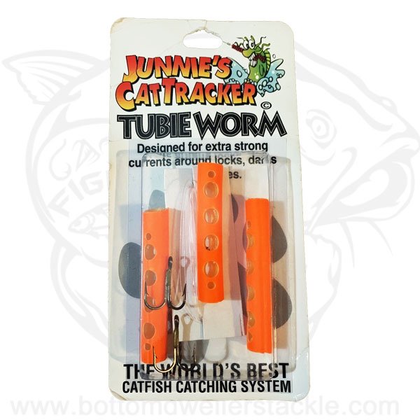 Junnies Cat Tracker Tubie Worm Hot Orange