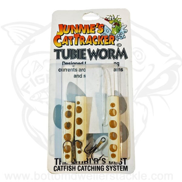 Junnies Cat Tracker Tubie Worm White