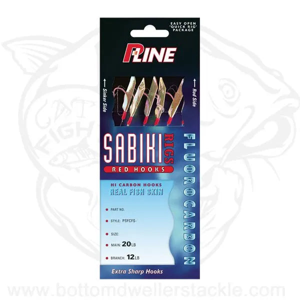 P-Line Fluorocarbon Sabiki without mylar PCFCFS
