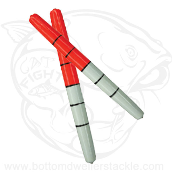 Plastilite Balsa Wood Tube Floats Red White