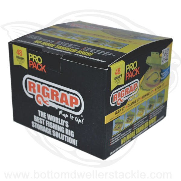 RIGRAP Fishing Rig Storage Yellow 48 Pro Pack – Bottom Dwellers Tackle