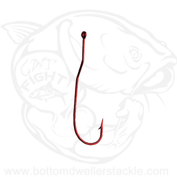 bloody fish hook Tru-Turn Blood Red Aberdeen Hooks