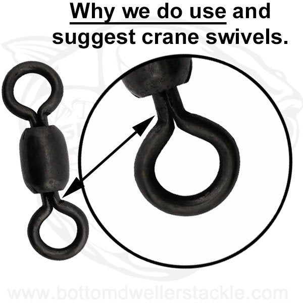 Why we do use and suggest crane swivels